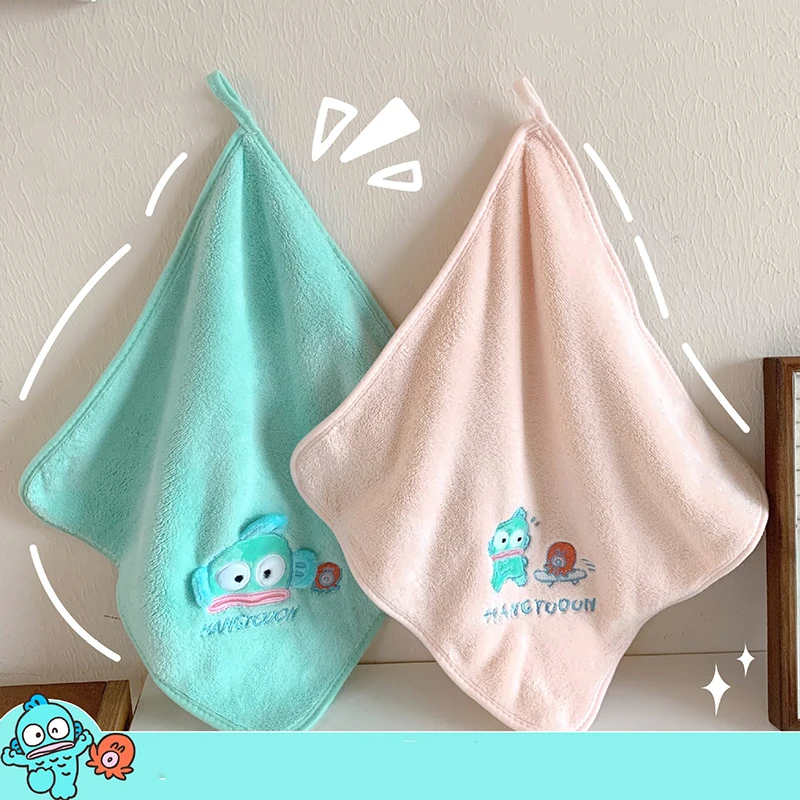 Новое полотенце Sanrio Hangyodon Kawaii милое для ванной комнаты девочек водопоглощающее