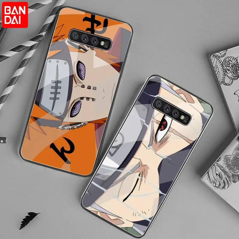 

Naruto Uchiha Sasuke Itachi Akatsuki Kakashi Phone Case Tempered Glass For Samsung S20 Ultra S7 S8 S9 S10 Note 8 9 10 Pro Plus