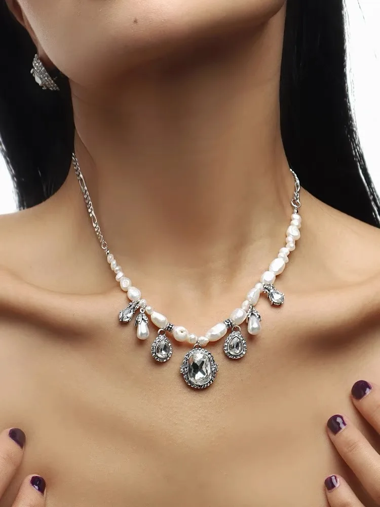 

Necklace Bracelet High Sense Fashion Personality Temperament Drop Pendant Collarbone Chain Choker Collares Para Mujer Collar