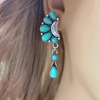 european and american half moon and water drop earrings new style retro exaggerated earrings