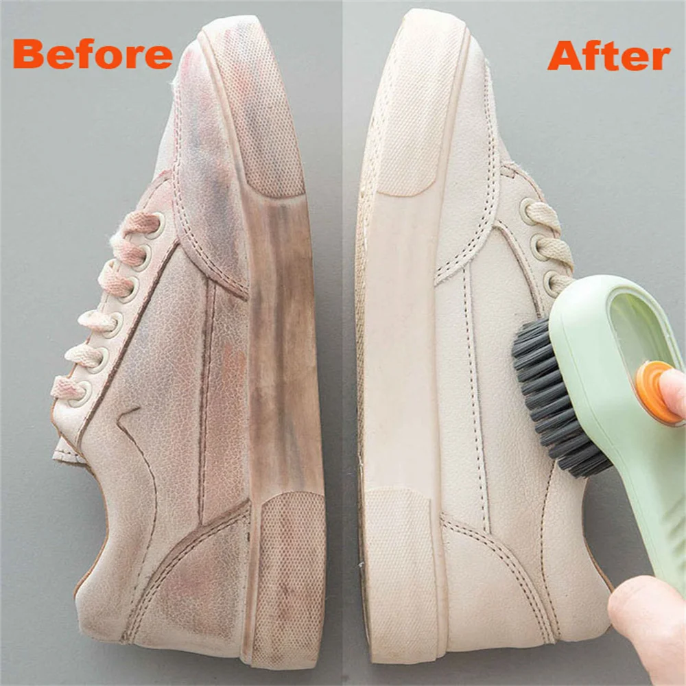 

Shoe Brush Automatic Liquid Discharge Deep Cleaning Soft Bristles Household Laundry Cleaning Brush Cleaning Tool for Daily Use