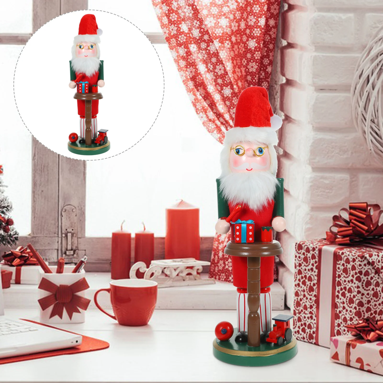

Toy Christmas Decoration Xmas Nutcrackers Soldier Clip Toys Christmas Traditional Cloth Table Ornament Work Friends