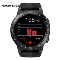 northedge gps smart watch running sport gps watch phone call smartphone waterproof heart rate compass altitude clock