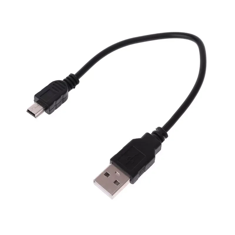 

USB 2.0 Short A Male to Mini 5 Pin B Data Cable Cord Adapter