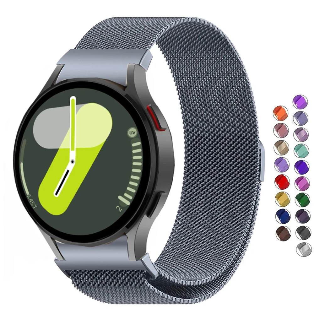 Часы Samsung Galaxy с магнитным ремешком металлический браслет без зазоров унисекс