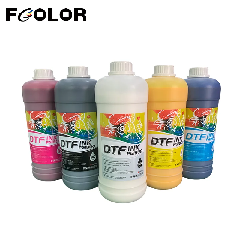 

Fcolor Factory Direct 1000ML DTF Ink Special Coating Ink for Heat Transfer Film for L1800 1390 DFT Printer PET Film Printing