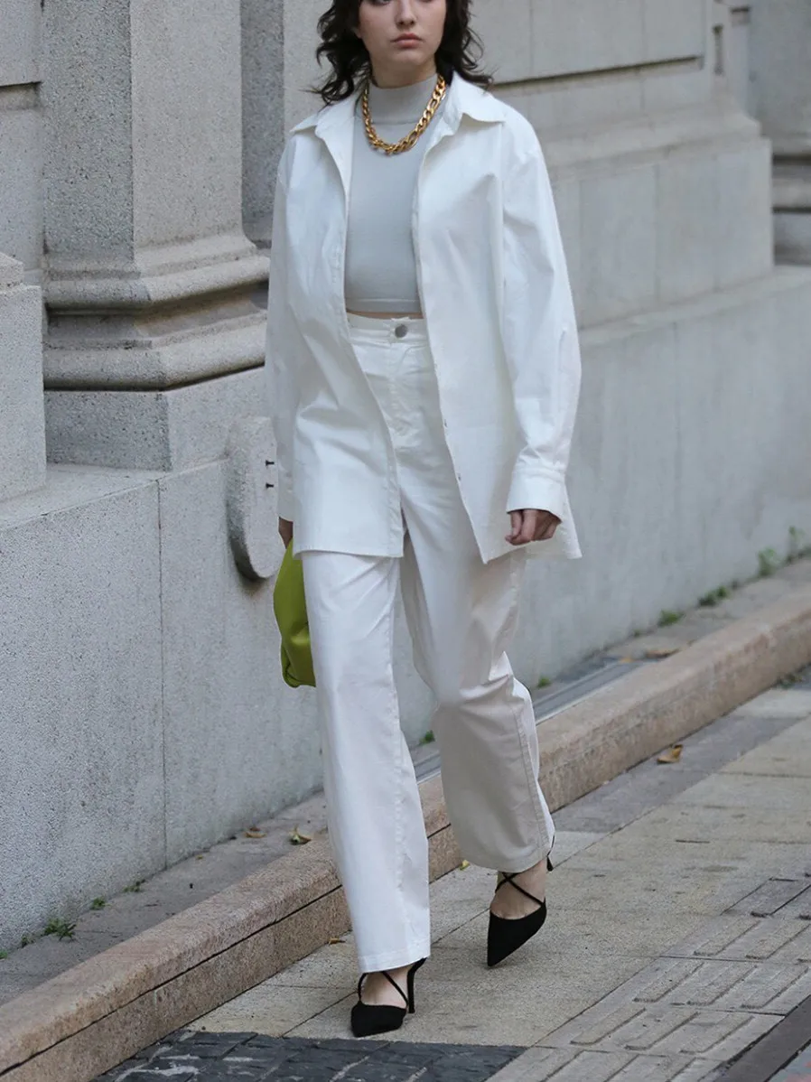 

Женские джинсы с высокой талией, прямые широкие брюки на молнии, повседневные джинсовые брюки