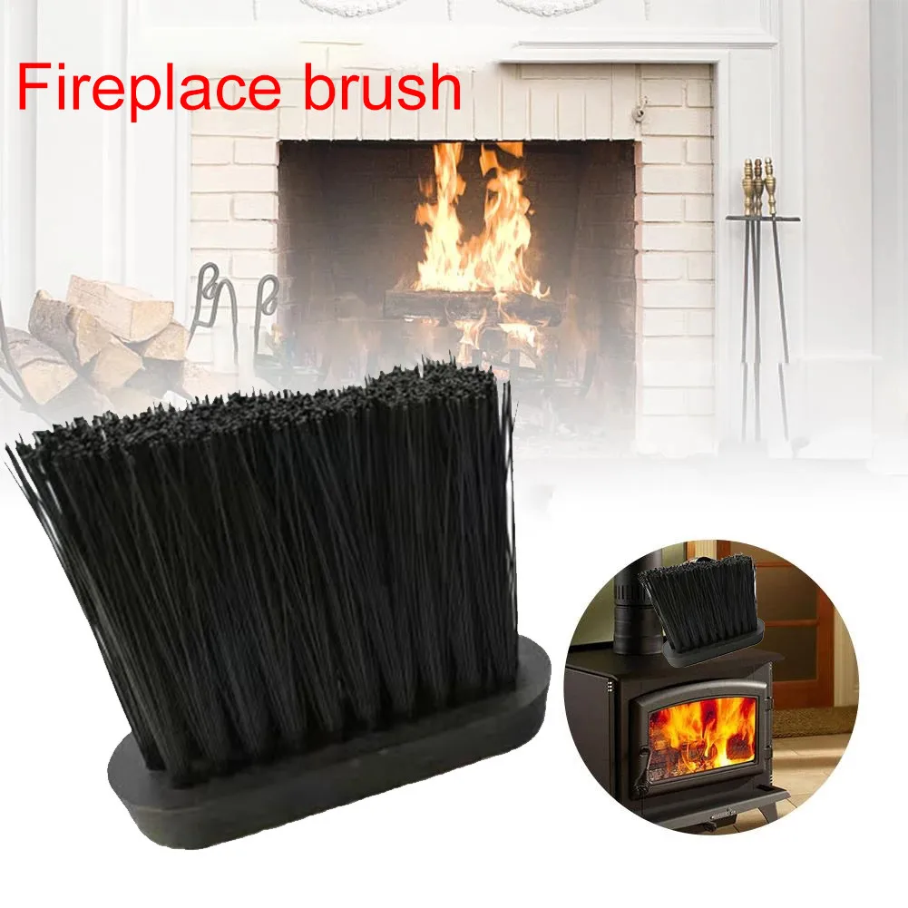 

2PCS Fireplace Brushes Chimney Cleaner Oblong Replacement Hearth Brush Head Refill For Companion Cleaning Brush