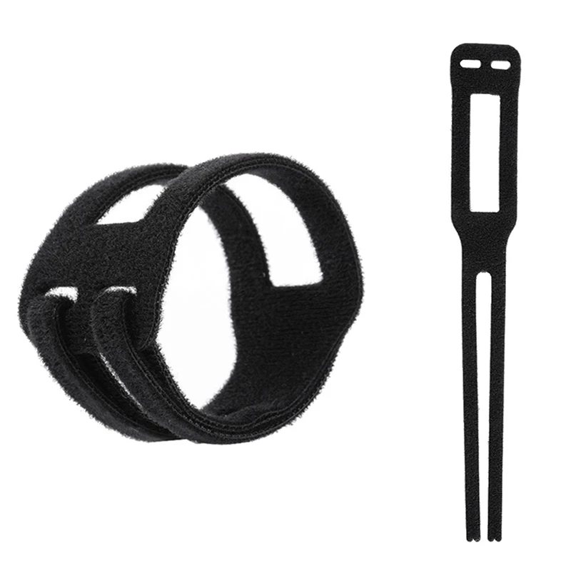 

2Pair Adjustable Thin Fitness Portable Pain Sports Yoga Badminton Basketball TFCC Tear Wrist Band,Black