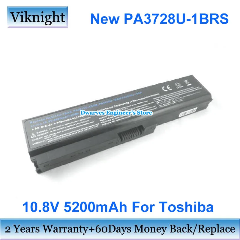 

New 10.8V 5200mAh Battery PA3728U-1BRS PA3634U-1BRS For Toshiba Satellite Pro T130 Dynabook CX/45 Equium U400 U500 Portege M800