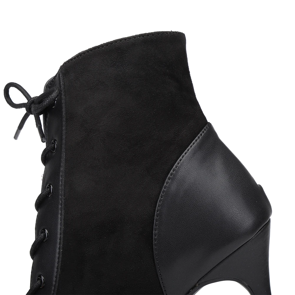 DKZSYIM Women Latin Dance Shoes Tango Dancing Shoes Woman High Heels Fashion Salsa Dance Shoes Ballroom Booties Ladies Girls