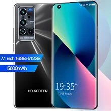 2021 7.1inch X70 Pro Smartphone 5G 16GB+512GB 5600mAh Telefon 48MP Camera Unlocked Android 10.0 MTK 6799 Deca Core Mobile Phone