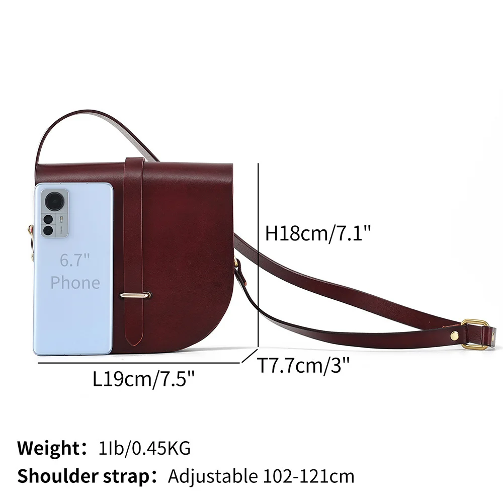 Женская сумка через плечо из натуральной кожи в стиле ретро