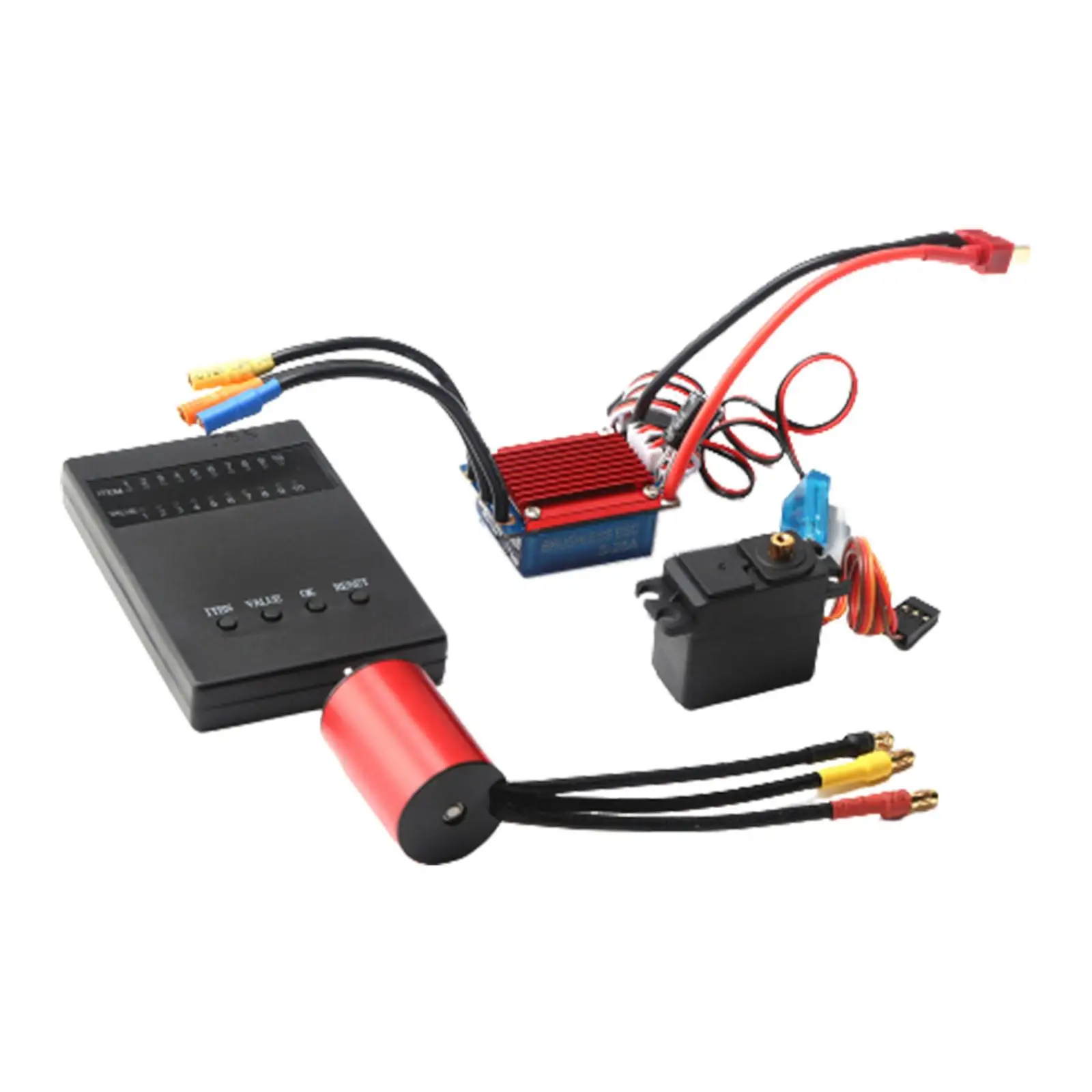 

2430 5800KV Brushless Motor 25A ESC with 2.2kg Servo Upgrade Brushless Combo Set for 1/16 1/18 RC Car Truck