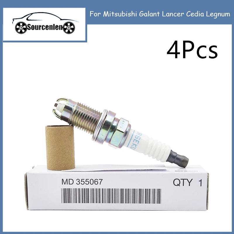 

4Pcs/lot MD355067 BK6REKUC 1013 Normal Spark Plug Fit for Mitsubishi Galant Lancer Cedia Legnum BKR6EKU