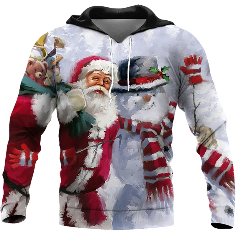 

Men's Hoodie Vintage Sweatshirts 3D Printing Christmas Tops Men's Clothing Y2k Clothes Oversized Fashion Hoodies Stranger Things