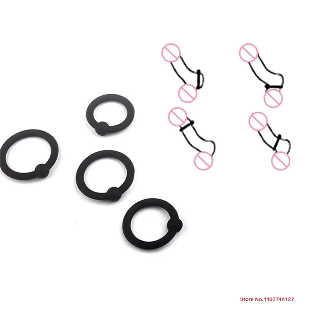 delay ejaculation penis ring blocker scrotum ring for mens orgasm sexual outfit men Sleeve for penis women vibrator toys xl CRX1
