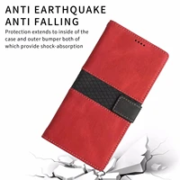 luxury splicing pu leather wallet case for samsung galaxy s20 fe s21 s22 ultra s7 edge s8 s9 plus s10 lite flip phone case cover