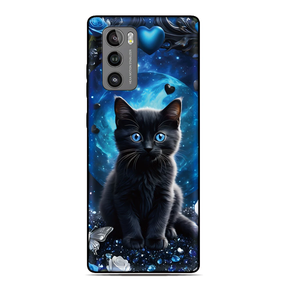 Фото Цветной кот, милая задняя крышка для DOOGEE Note 59 58 N55 Plus N50s N50 X98 Pro Nothing Phone 3a 2a CMF 1 2 3 One Two Soft Case Shell №5