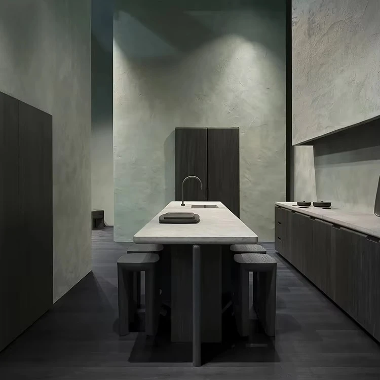 Фото Стильный барный стул yj-Weathered Espresso and Grey для барной стойки: комфорт и элегантность №3