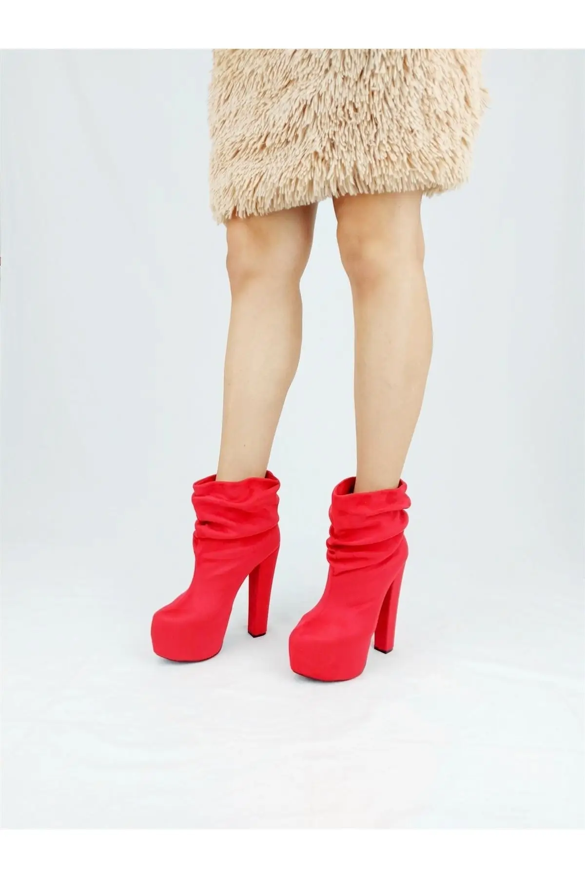 

Женские замшевые сапоги Vagun на высоком каблуке, удобные женские роскошные стильные женские сапоги