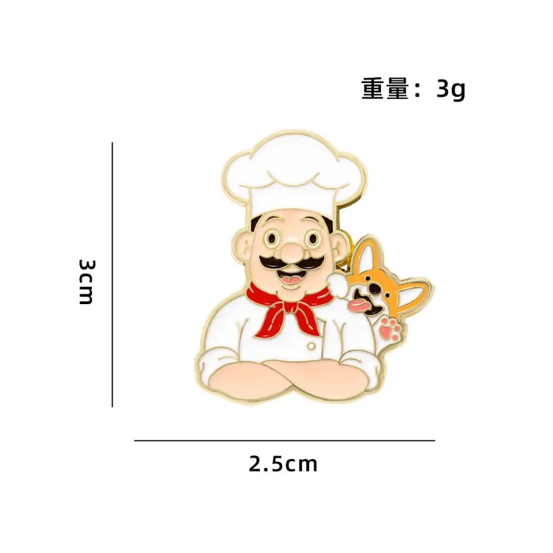 

Булавки-значки кошка собака шеф-повар