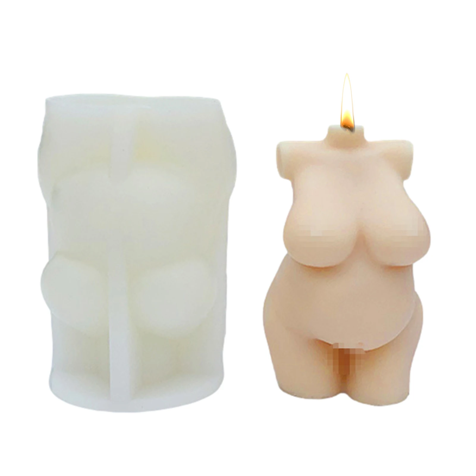 

Body Silicone Mold Naked Fat Female Resin Molds 3D Resin Casting Mold Unique Fat Naked Woman Shapes DIY Personalized Crafts