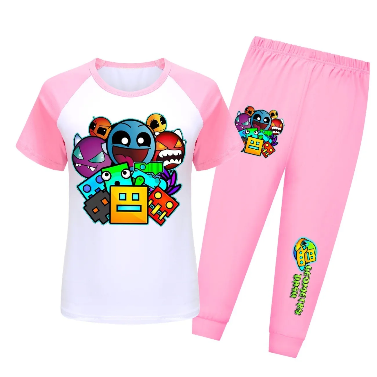 Новинка детские футболки и штаны с геометрическим рисунком пижамный комплект