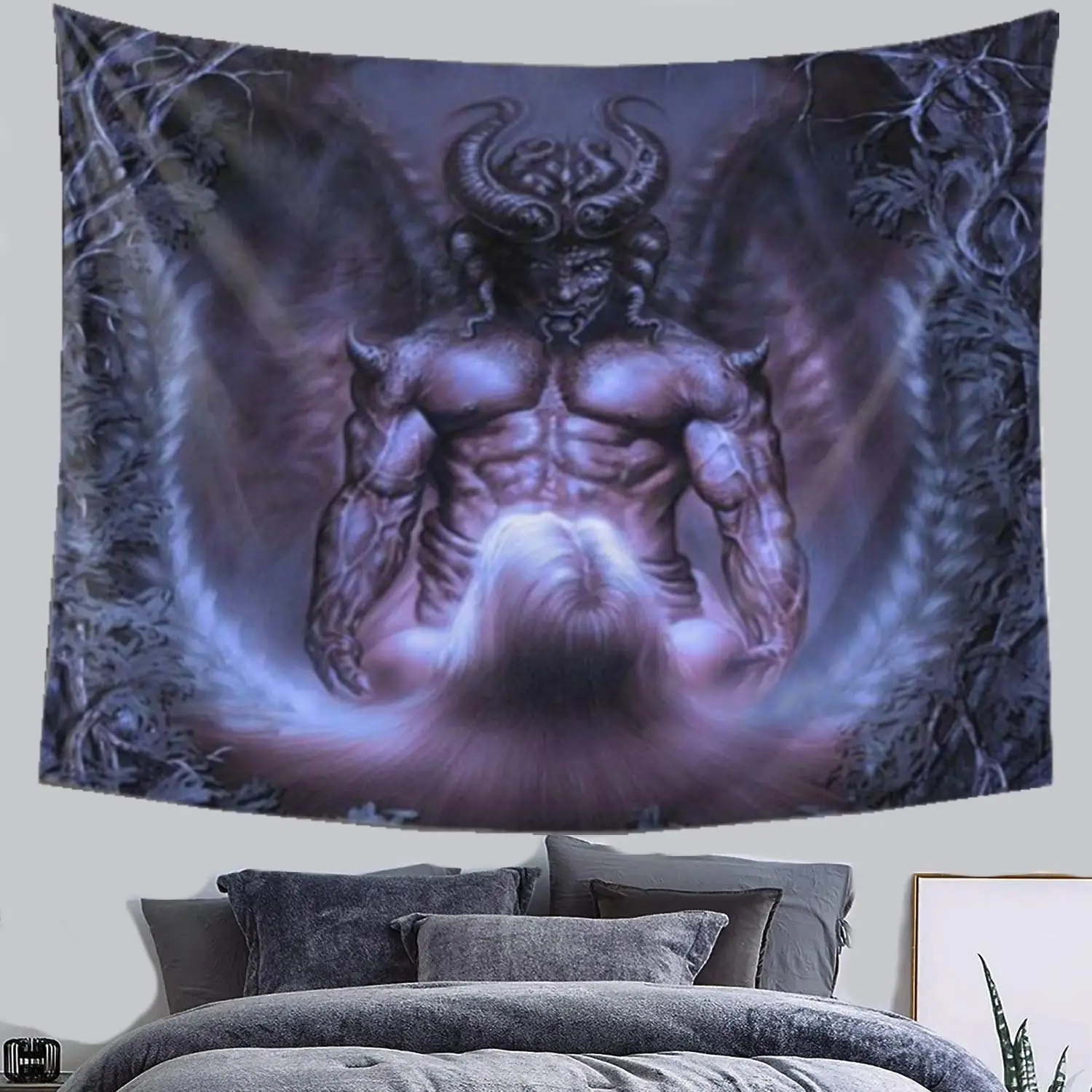 декор комнаты。декор на стену。макраме.хиппи.декор комНастенный гобелен с