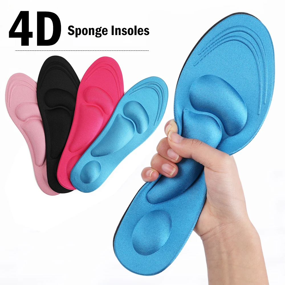 

4D Memory Foam Insoles Men Women Soft Sponge Insoles Pain Relief Feet Care Flat Feet Arch Support Shoes Insole Sport Insole Pads