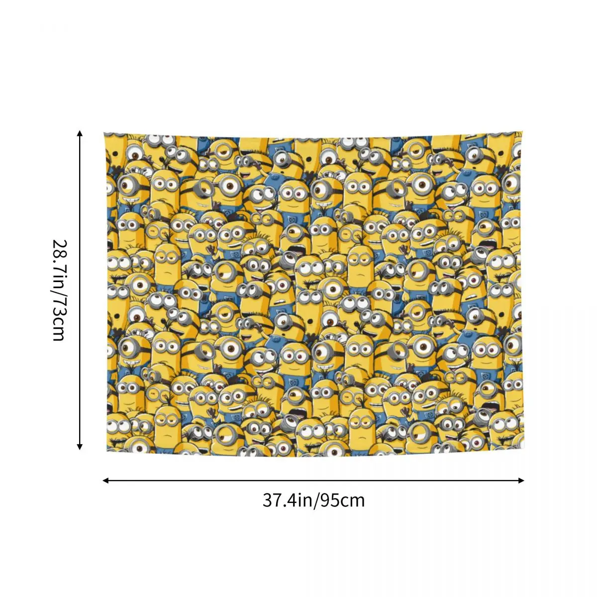 Гобелен аниме с миньонами на заказ домашний декор гобелены хиппи стену