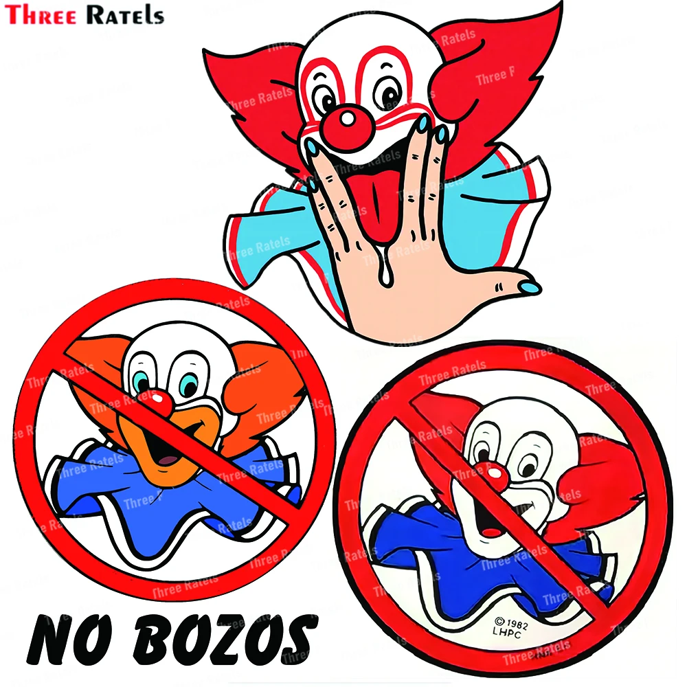 

Three Ratels J803 Vintage 1960's style NO BOZOS California CA retro travel decal sticker surdfing hot rod funny