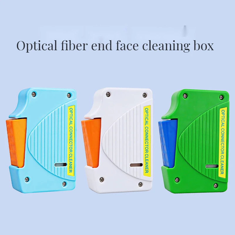 Fiber End Face Cleaning Box Fiber Wipe Replaceable Tool Pigtail Cleaner Cassette Ftth Optic Fiber Cleaner Tools for SC/ST/FC/LC