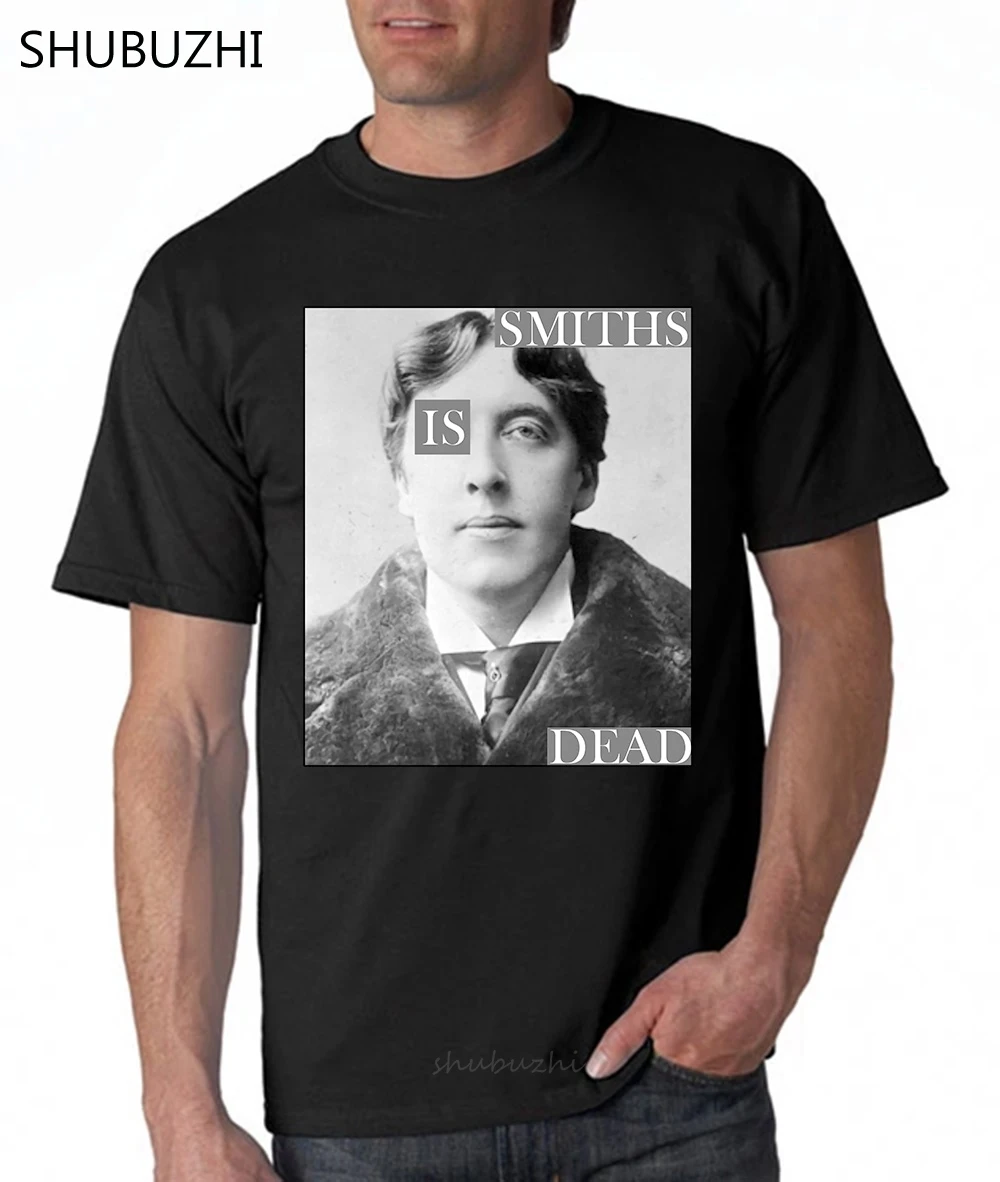 

Oscar Wilde Smiths Is Dead T Shirt Morrissey Indie Rock Music W228 The Cure Poet fashion t-shirt men cotton brand teeshirt