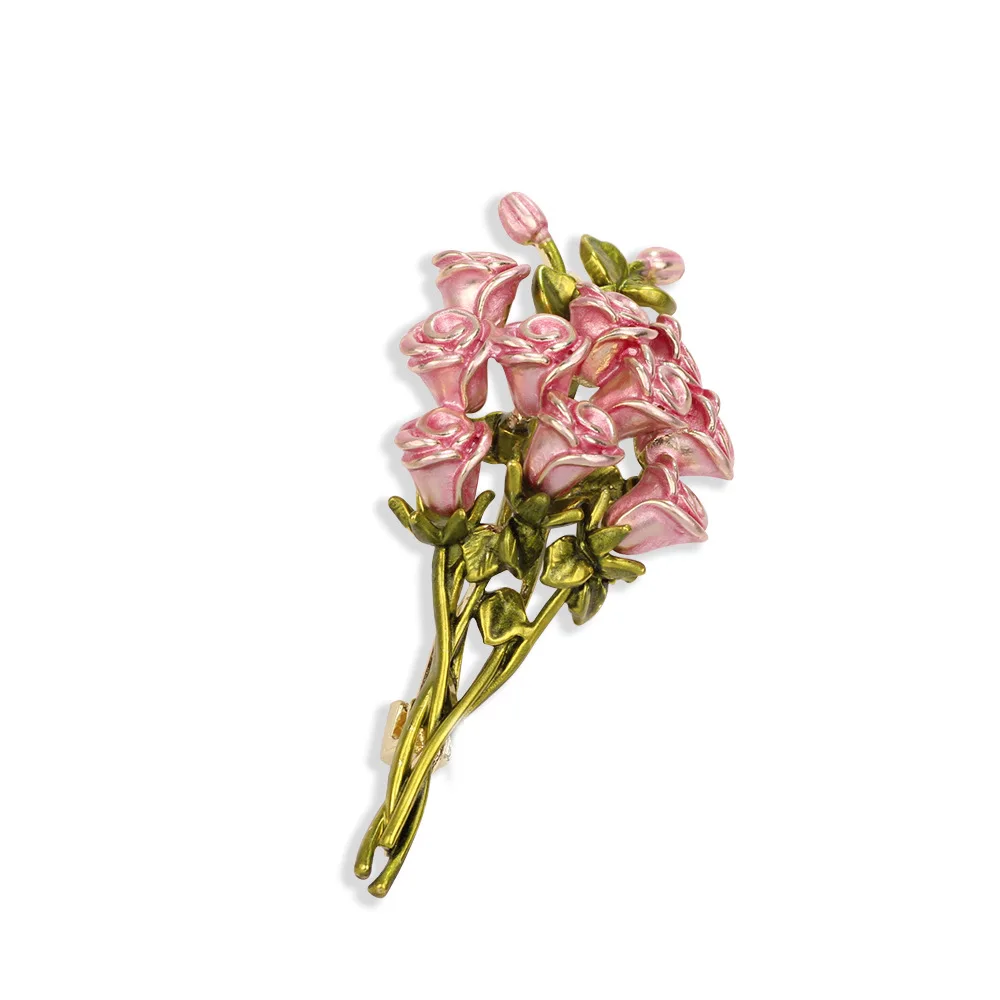 Женская брошь в виде цветка