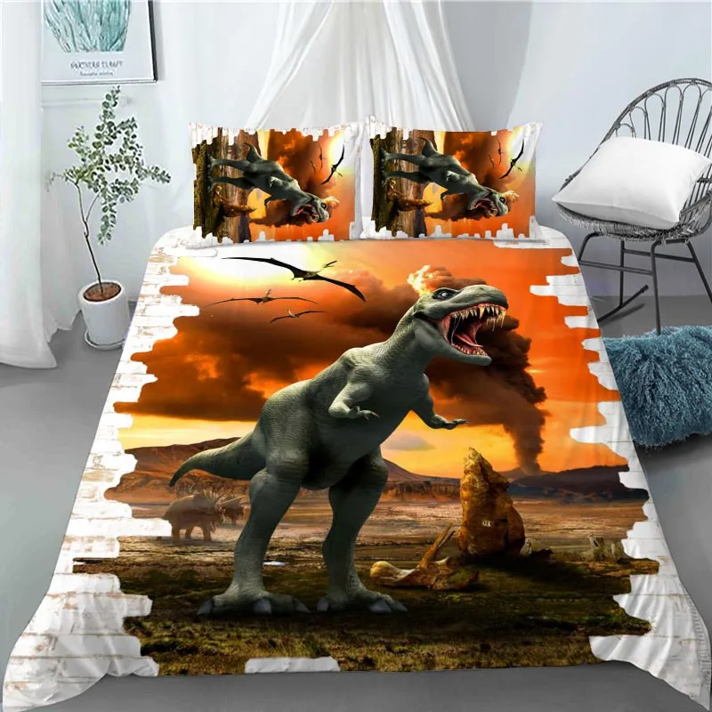 

3 шт., пододеяльник с рисунком динозавра, 0506