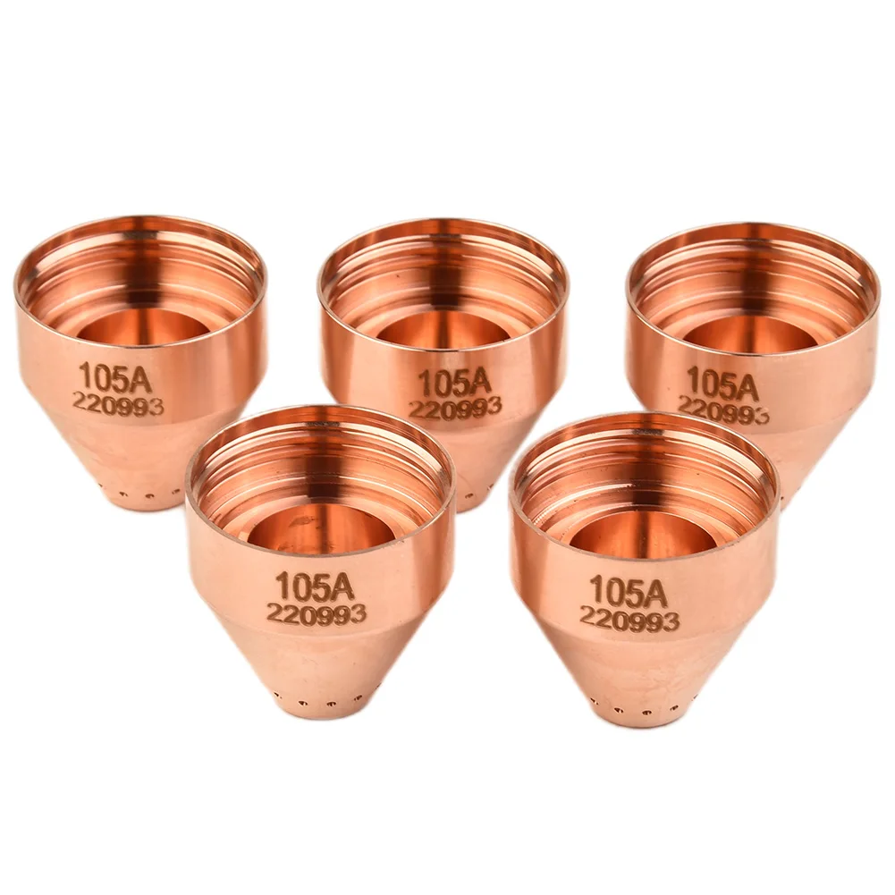 

5pcs TIG MAX105 Plasma Torch Shield Cap Consumables Replacment 220993 For Power Max 65 85 105 MRT Soldering Tool Accessories