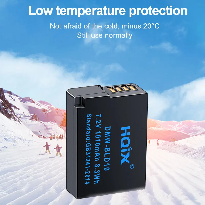 Фото HQIX для камеры Panasonic DMC-G3 DMC-GF2 DMC-GX1 DMW-BLD10 Зарядное устройство Аккумулятор №3