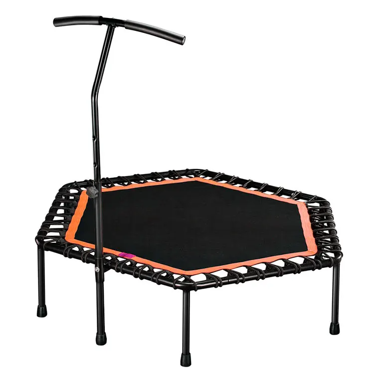 

Gym indoor 48-inch trampoline for adults and children to jump on trampolines at home with folding armrests