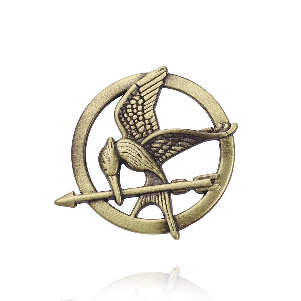 

Movie The Hunger Games Brooch Jewelry Vintage Style Mockingjay Button Badge for Backpack Clothing Personality Pins Accessories