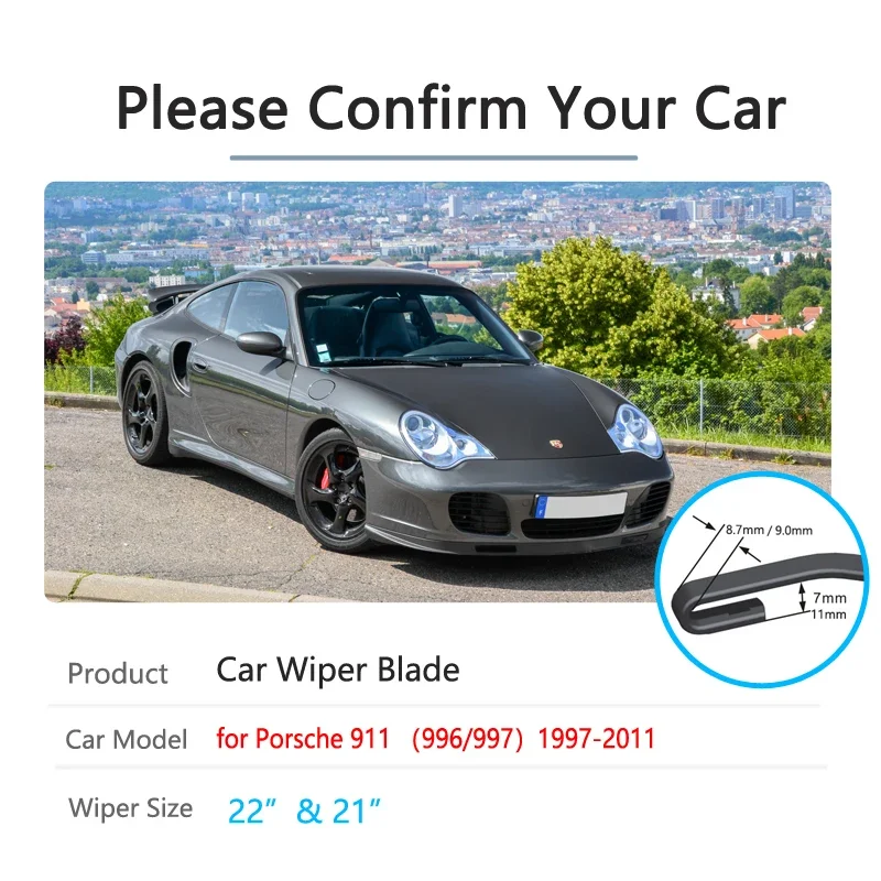 Для Porsche 911 996 997 1997 ~ 2011 передние дворники автомобильные аксессуары U H крючки 2004 2005