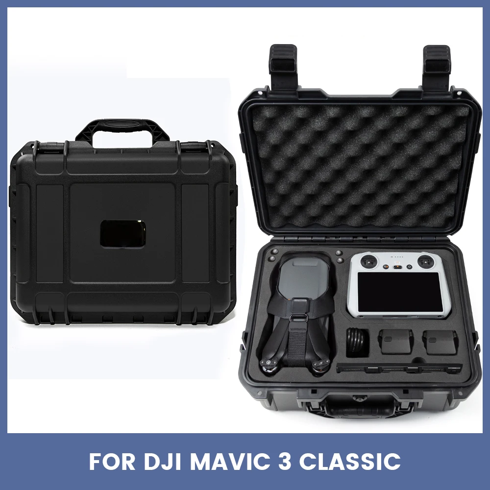

Hard Shell Storage Case Waterproof Suitcase Carrying Box for DJI MAVIC 3 Classic RC/RC Pro/RC N1 Controller Accessories
