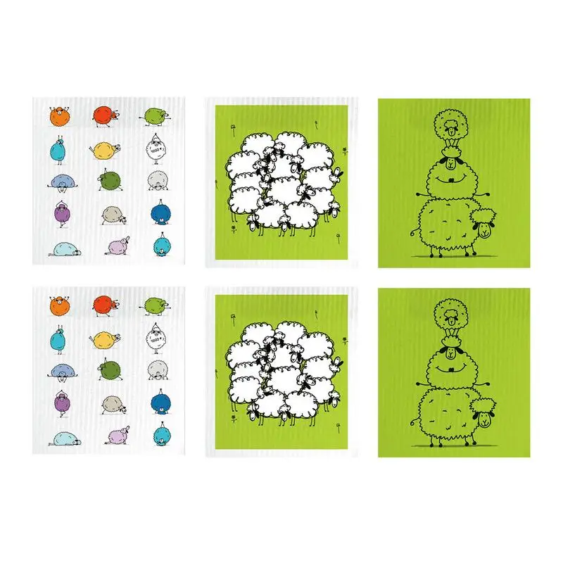 

6 шт., антипригарное кухонное полотенце из микрофибры