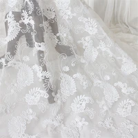 higher quality wedding dress flower fabric 150cm width lace fabric worldwide shipping ivory dress lace l306