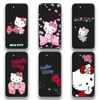 hello kitty phone case for huawei p20 p30 p40 lite e pro mate 40 30 20 pro p smart 2020