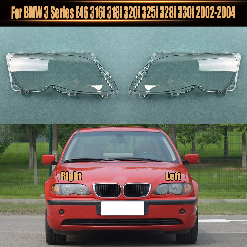 Для BMW 3 серии E46 316i 318i 320i 325i 328i 330i 2002-2004 Автомобильная фара абажур стеклянный