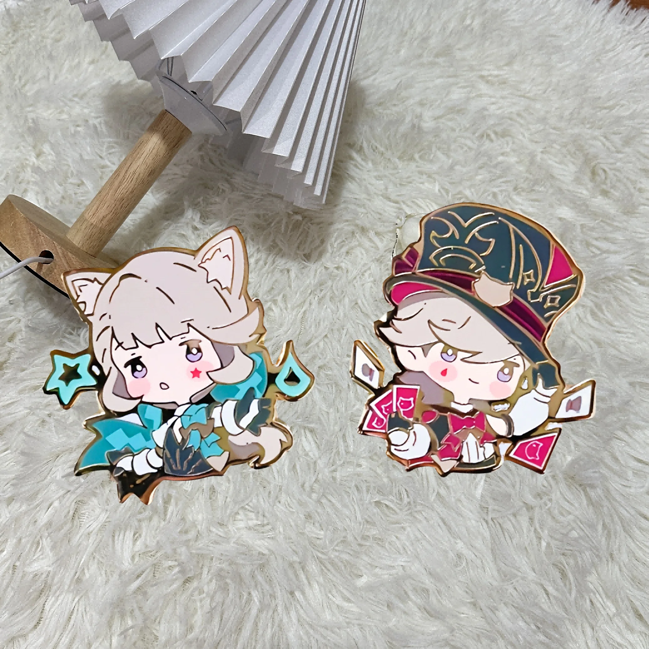 Аниме игра Lynette & Lyney Genshin ударопрочная эмалированная булавка (art.: 3920c8ada496d) - 3920c8ada496d