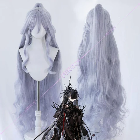 Arknights Laqeramaline Косплей Костюм Парик Платье Шаль Плащ Шарф Кольцо Реквизит Для Женщин Девочек Логотипы Хэллоуин Карнавал Рождество