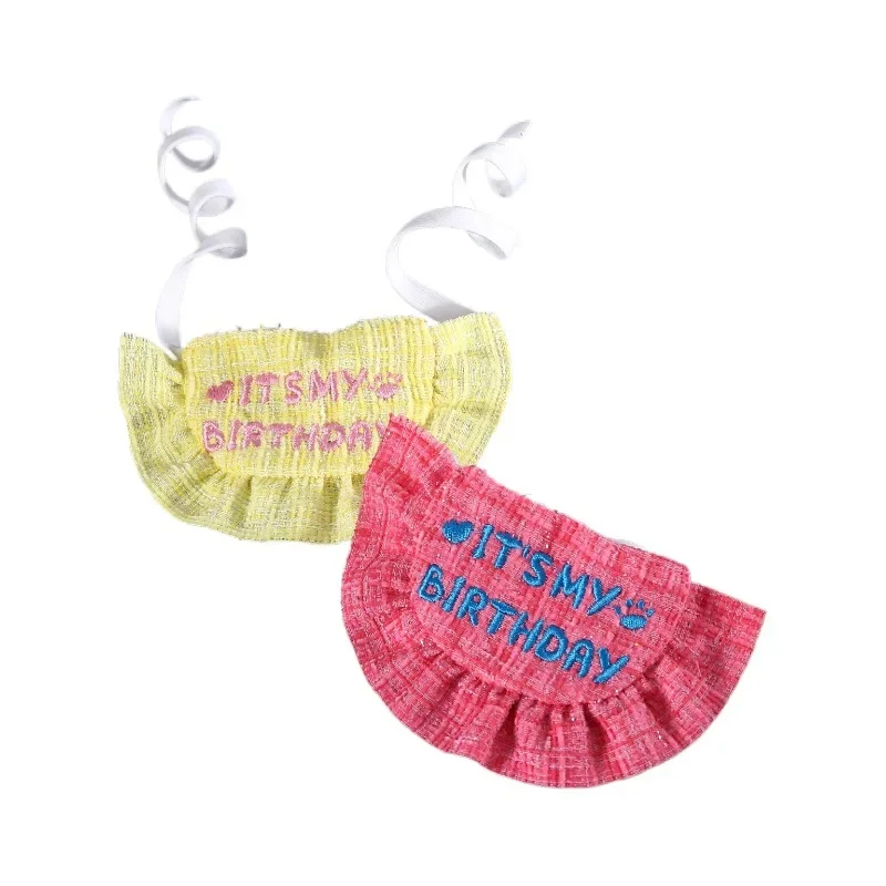 Набор шляп с нагрудником для домашних животных на день рождения кружевная