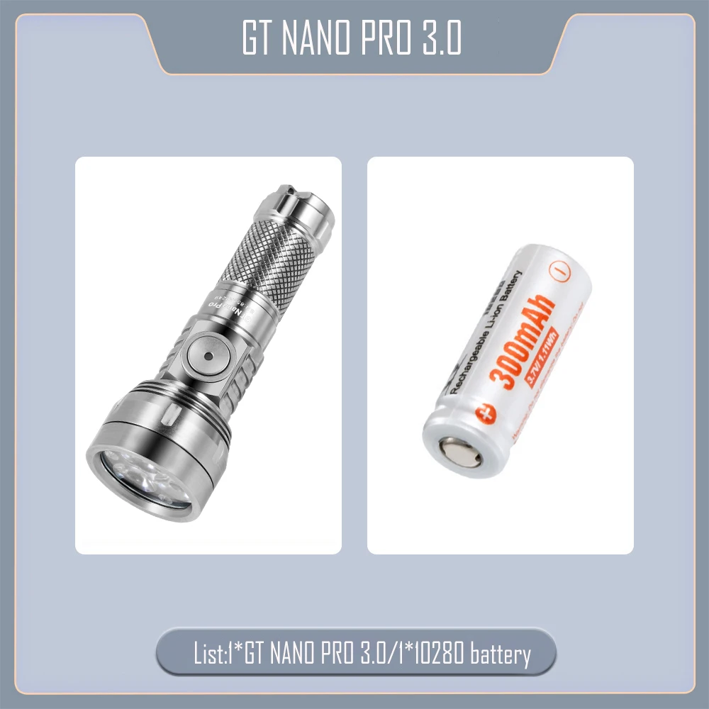 

GT NANO PRO титановый фонарь
